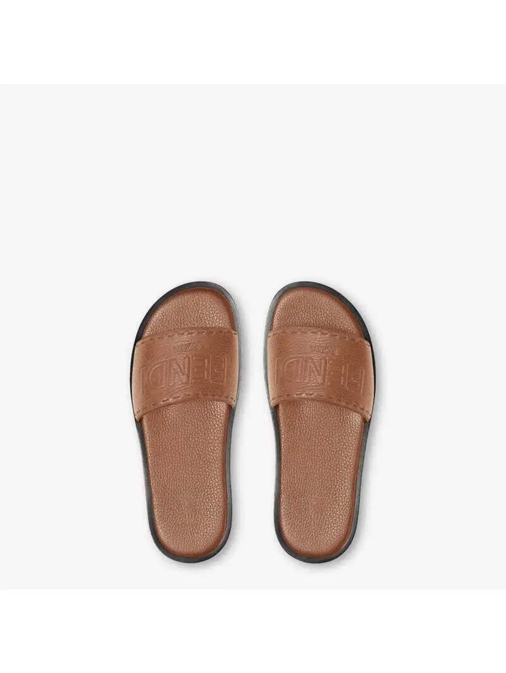 Fendi Roma Leather Slides(PLEASE REQUEST YOUR SIZE BEFORE PURCHASING)
